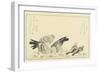 Tree Sparrow and Rock Dove, C. 1790-Kitagawa Utamaro-Framed Giclee Print