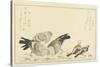 Tree Sparrow and Rock Dove, C. 1790-Kitagawa Utamaro-Stretched Canvas