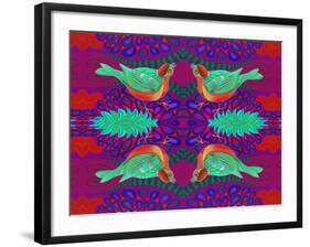 Tree Sparrow Pattern-Jane Tattersfield-Framed Giclee Print