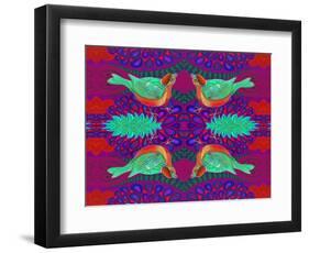 Tree Sparrow Pattern-Jane Tattersfield-Framed Premium Giclee Print