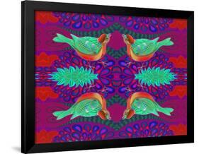 Tree Sparrow Pattern-Jane Tattersfield-Framed Giclee Print