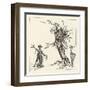 Tree Talks to Scarecrow-Arthur Rackham-Framed Art Print