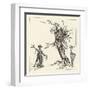 Tree Talks to Scarecrow-Arthur Rackham-Framed Art Print