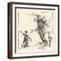 Tree Talks to Scarecrow-Arthur Rackham-Framed Art Print