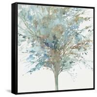 Tree Teal I-Allison Pearce-Framed Stretched Canvas