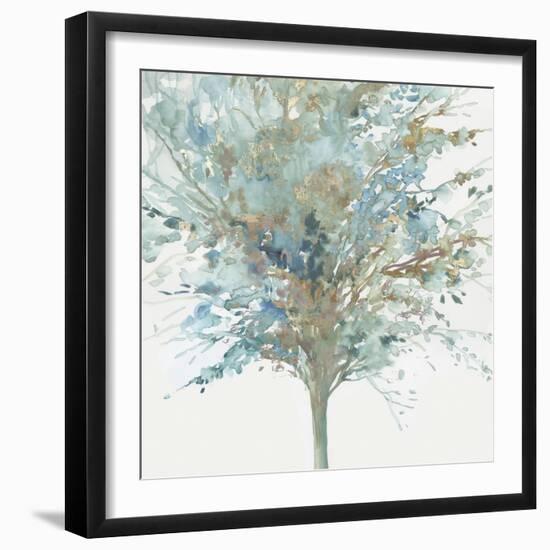 Tree Teal I-Allison Pearce-Framed Art Print