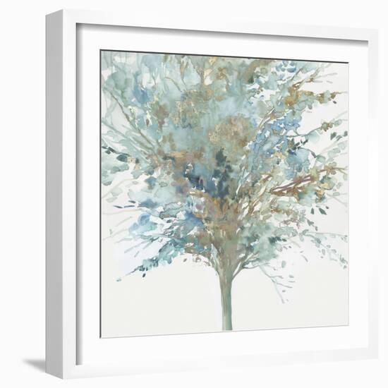 Tree Teal I-Allison Pearce-Framed Art Print