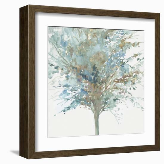 Tree Teal I-Allison Pearce-Framed Art Print