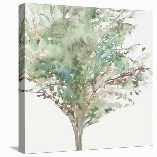 Tree Teal III-Allison Pearce-Stretched Canvas