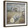 Tree Trunk and Wheelbarrow-Eric Ravilious-Framed Giclee Print