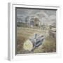 Tree Trunk and Wheelbarrow-Eric Ravilious-Framed Giclee Print