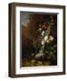 Tree Trunk Surrounded by Flowers, Butterflies and Animals, 1685-Rachel Ruysch-Framed Giclee Print
