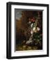 Tree Trunk Surrounded by Flowers, Butterflies and Animals, 1685-Rachel Ruysch-Framed Giclee Print