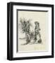 Tree Trunks at La Mare au Clerc-Claude Monet-Framed Premium Giclee Print