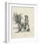 Tree Trunks at La Mare au Clerc-Claude Monet-Framed Premium Giclee Print