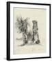 Tree Trunks at La Mare au Clerc-Claude Monet-Framed Premium Giclee Print