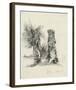 Tree Trunks at La Mare au Clerc-Claude Monet-Framed Premium Giclee Print