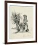 Tree Trunks at La Mare au Clerc-Claude Monet-Framed Premium Giclee Print