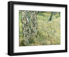 Tree Trunks in Grass, 1890-Vincent van Gogh-Framed Premium Giclee Print