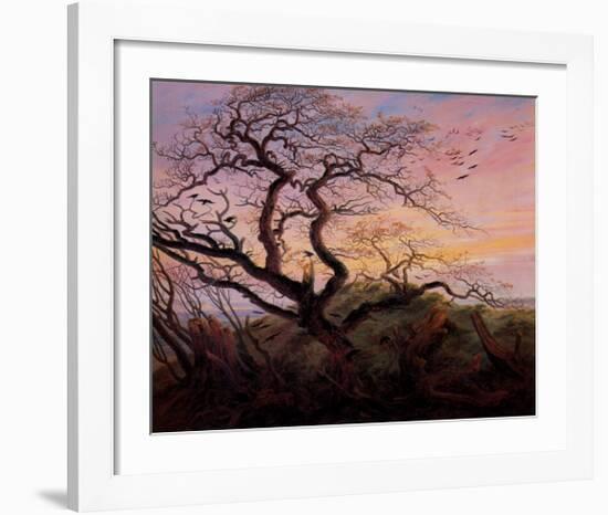 Tree with Crows-Caspar David Friedrich-Framed Art Print