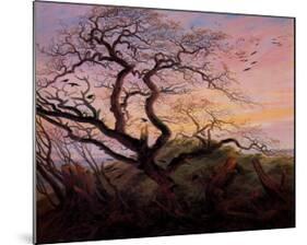 Tree with Crows-Caspar David Friedrich-Mounted Art Print