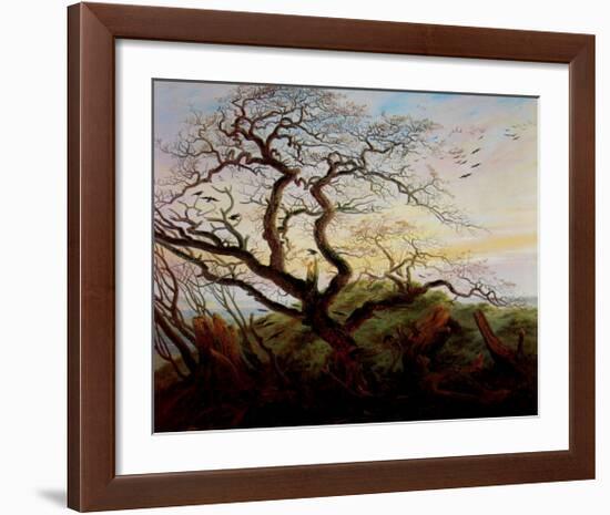 Tree with Crows-Caspar David Friedrich-Framed Art Print