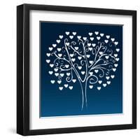 Tree with Hearts-Elena Kozyreva-Framed Art Print