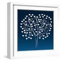 Tree with Hearts-Elena Kozyreva-Framed Art Print