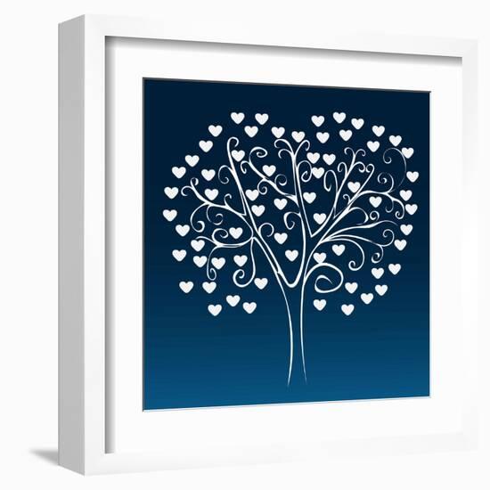 Tree with Hearts-Elena Kozyreva-Framed Art Print