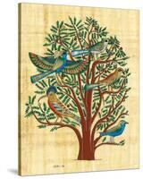Tree with Sacred Birds-null-Stretched Canvas
