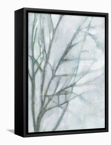 Tree with White Sky II-Jennifer Goldberger-Framed Stretched Canvas