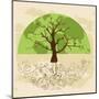 Tree World Concept-cienpies-Mounted Art Print