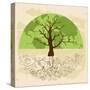 Tree World Concept-cienpies-Stretched Canvas