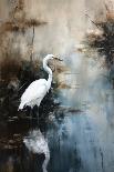 Egret in Lake-Treechild-Giclee Print