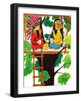 Treehouse Lunch - Jack & Jill-Ruth and Charles Newton-Framed Giclee Print