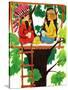 Treehouse Lunch - Jack & Jill-Ruth and Charles Newton-Stretched Canvas