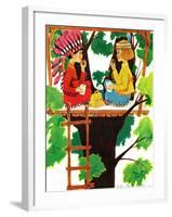 Treehouse Lunch - Jack & Jill-Ruth and Charles Newton-Framed Giclee Print