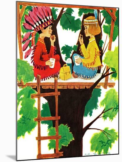 Treehouse Lunch - Jack & Jill-Ruth and Charles Newton-Mounted Giclee Print