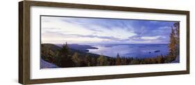 Trees Along a Lake, Lake Pielinen, Koli National Park, Lieksa, Finland-null-Framed Photographic Print