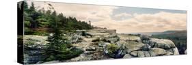 Trees and Boulders Along the Gertrude's Nose, Minnewaska State Park, Catskill Mountains-null-Stretched Canvas