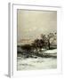 Trees and Crows, from Winter, Called Snow (L'Hiver, Dit La Neige), 1873 (Detail)-Charles-Francois Daubigny-Framed Giclee Print