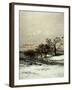 Trees and Crows, from Winter, Called Snow (L'Hiver, Dit La Neige), 1873 (Detail)-Charles-Francois Daubigny-Framed Giclee Print