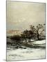 Trees and Crows, from Winter, Called Snow (L'Hiver, Dit La Neige), 1873 (Detail)-Charles-Francois Daubigny-Mounted Giclee Print