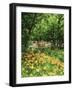 Trees and Daylily Along Little Pigeon River, Great Smoky Mountains National Park, Tennessee, USA-Adam Jones-Framed Photographic Print