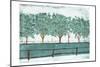 Trees And Fences-OnRei-Mounted Art Print