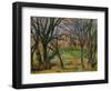 Trees and Houses, circa 1885-Paul Cézanne-Framed Giclee Print