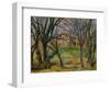 Trees and Houses, circa 1885-Paul Cézanne-Framed Giclee Print