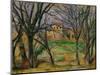 Trees and Houses, circa 1885-Paul Cézanne-Mounted Giclee Print