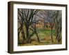 Trees and Houses, circa 1885-Paul Cézanne-Framed Giclee Print