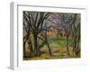 Trees and Houses, circa 1885-Paul Cézanne-Framed Giclee Print